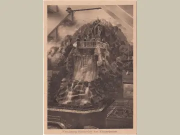 AK Kreuzberg, Wasserfall am Kaiserdamm, Ausstellung Gas und Wasser 1929, ungelaufen