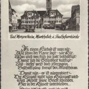 AK Bad Mergentheim, Marktplatz und Stadtpfarrkirche, gelaufen 1982