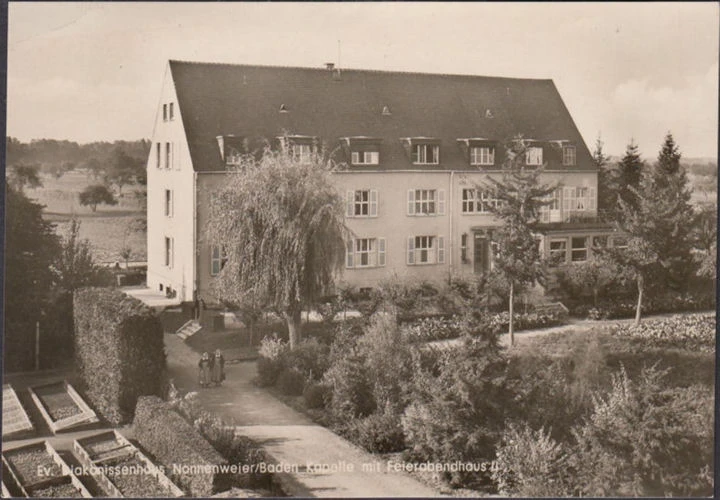 AK Baden Baden, Diakonissenhaus, Kapelle mit Feierabendheim, ungelaufen