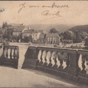 AK Baden Baden, Blick vom Echo nach dem neuen Schloss, gelaufen 1911