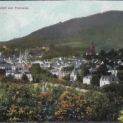 AK Baden Baden, Stadtansicht, Panorama, gelaufen 1912