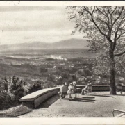 AK Badenweiler, Blick auf die Vogesen, gelaufen 1959
