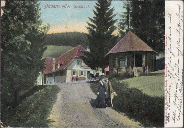 AK Badenweiler, Sirnizhof, gelaufen