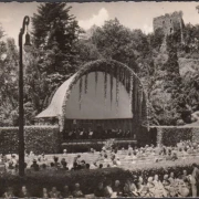 AK Badenweiler, Kurpark, gelaufen 1955