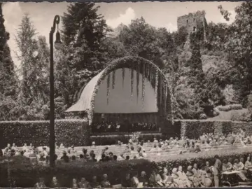 AK Badenweiler, Kurpark, gelaufen 1955