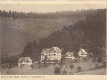 AK Baiersbronn, Kurhaus Schönblick, gelaufen 1929