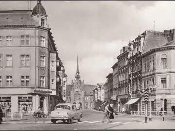 AK Nauen, Berliner Straße, Bekleidungshaus, ungelaufen