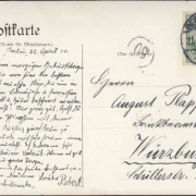 AK Berlin, Mitteldeutsche Kredibank, Behrensstraße, gelaufen 1910