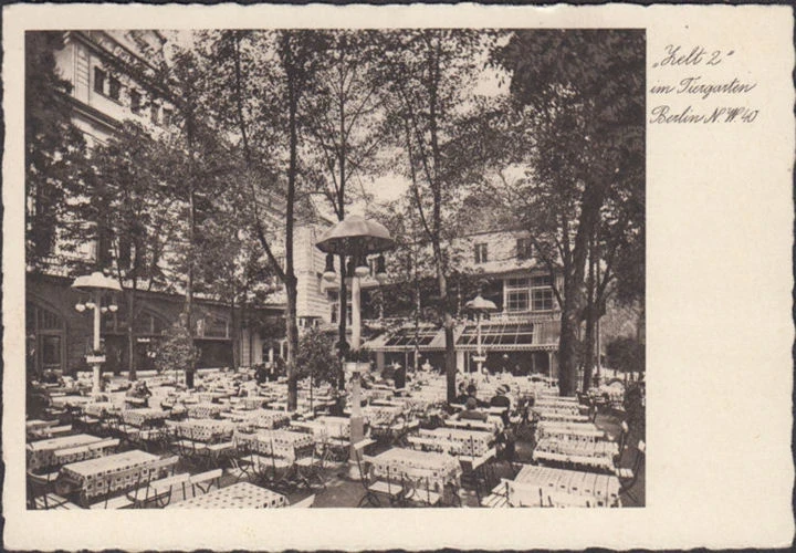 AK Berlin, Restaurant Kaiser Wilhelm Zelt 2, gelaufen 1941