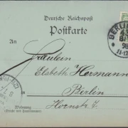 AK Gruss aus Berlin, Gendarmenmarkt, Mondschein, gelaufen 1898