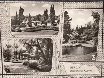 AK Berlin, Botanischer Garten, Pavillon, gelaufen 1967