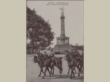 AK Berlin, National Denkmal, Mondschein, gelaufen 1900