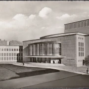 AK Berlin, Schillertheater, gelaufen 1955