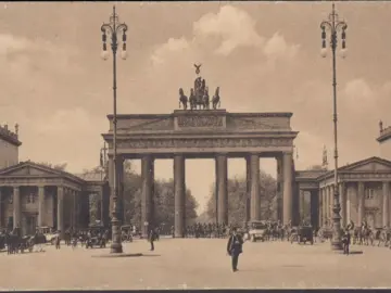 AK Berlin, Brandenburger Tor, Feldpost, gelaufen 1916
