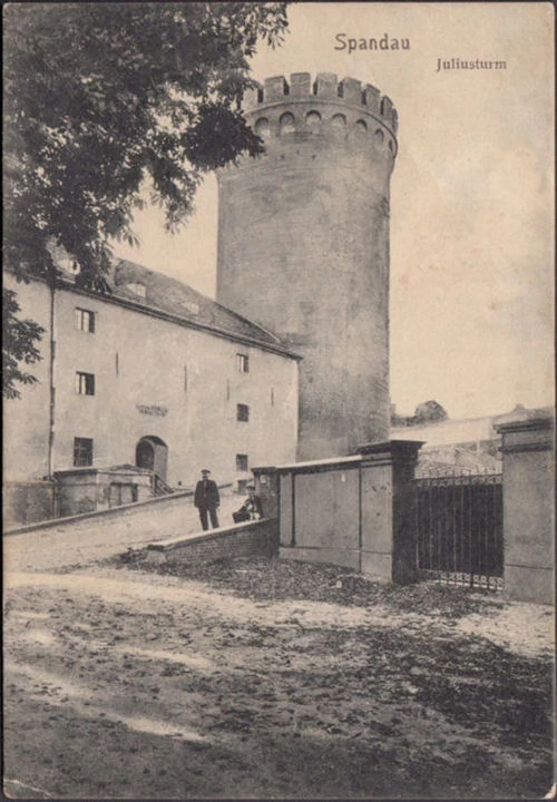 AK Berlin, Juliusturm, gelaufen 1908