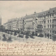 AK Gruss aus Berlin, Kaiser Wilhelm Gedächtniskirche, Tauentzienstraße, gelaufen 1901