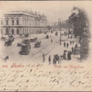 AK Gruss aus Berlin, Platz am Zeughaus, gelaufen 1898