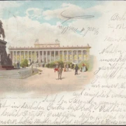 AK Berlin, Lustgarten, Museum, Denkmal, gelaufen 1899