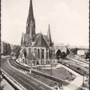 AK Berlin, Südstern, Kirche, ungelaufen-datiert 1971