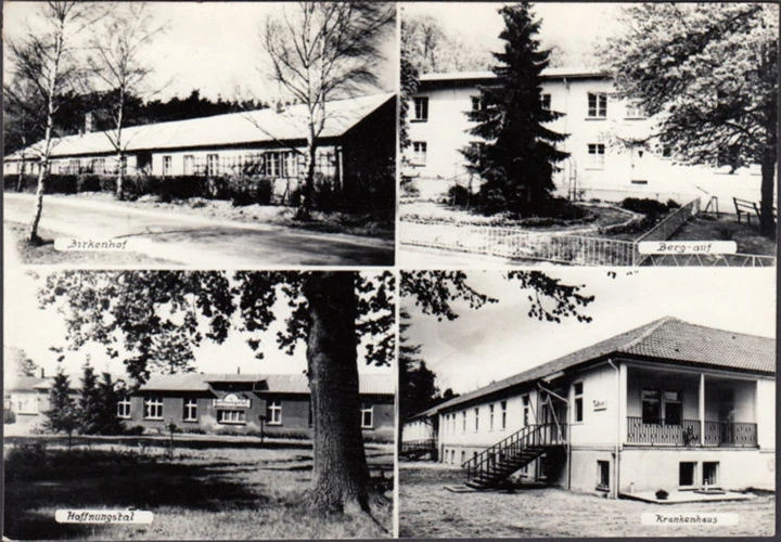 AK Bernau bei Berlin, Hoffnungstaler Anstalten, Krankenhaus, Birkenhof, Hoffnungstal, gelaufen 1974