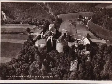 AK Leibertingen, Burg Wildenstein, Fliegeraufnahme, gelaufen 1941