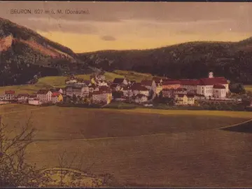 AK Beuron, Stadtansicht, gelaufen 1920