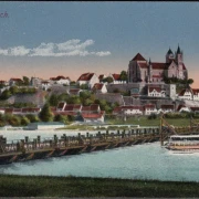 AK Breisach. Stadtansicht, Dampfer, ungelaufen-datiert 1919