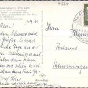 AK Forbach, Talsperre, Streitmannskopf, gelaufen 1961
