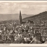 AK Freiburg, Stadtansicht, Kirchen, ungelaufen