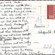 AK Freiburg, Oberlinden, Schwabentor, Hotel Bären, Solidus Schuhe, gelaufen 1962