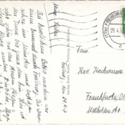 AK Freiburg, Martinstor, Schwabentor, Straßenbahn, Universität, gelaufen 1957