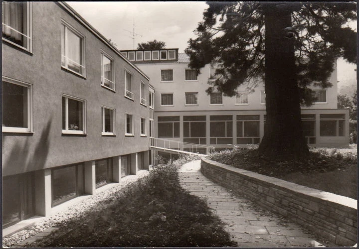 AK Freiburg, Adelheid Testa Haus, gelaufen 1967