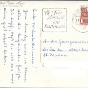 AK Freiburg, Adelheid Testa Haus, gelaufen 1967