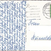 AK Freiburg, Stadtansicht, gelaufen 1959