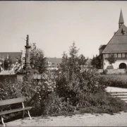 AK Freudenstadt, Kirche, Park, Denkmal, ungelaufen