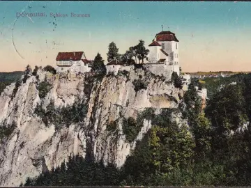 AK Fridingen, Schloss Bronnen, gelaufen 1912