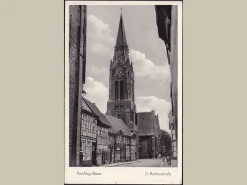AK Nienburg, St. Martinskirche, ungelaufen-datiert 1959