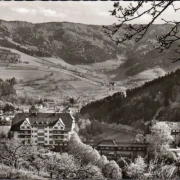 AK Glottertal, Sanatorium Glotterbad, gelaufen 1967