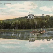 AK Gruss aus Hammer, Haus, See, Ruderboot, gelaufen 1907