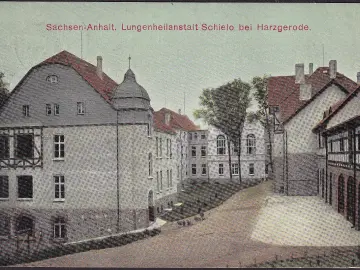 AK Schielo, Lungenheilanstalt, gelaufen 1906