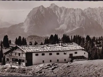 AK Reit im Winkl, Eggenalm mit kaisergebirge, gelaufen 1967