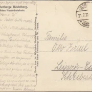 AK Heidelberg, Jugendherberge, Schlösschen Handschuhsheim, gelaufen 1922