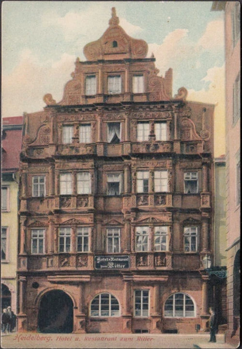 AK Heidelberg, Hotel und Restaurant zum Ritter, ungelaufen