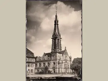 AK Heidelberg, Christuskirche, ungelaufen