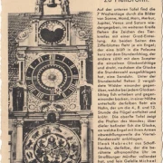 AK Heilbronn, Die berühmte Uhr auf dem Rathaus, gelaufen 1943