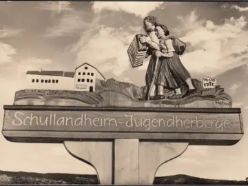 AK Isny, Georg Sulzberger Heim, Jugendherberge, Schullandheim, gelaufen 1966