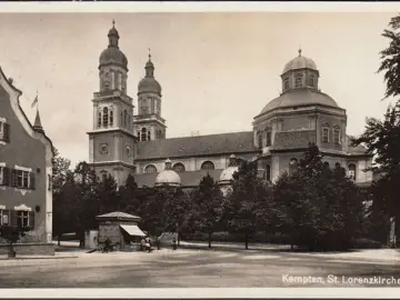 AK Kempten, St. Lorenzkirche, gelaufen 1939