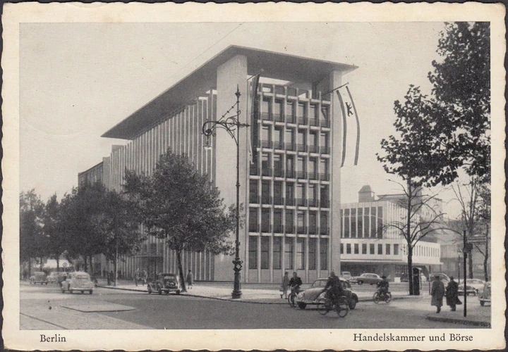 AK Berlin, Handelskammer und Börse, gelaufen 1958