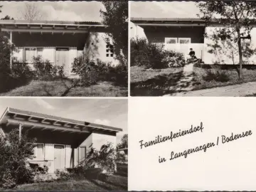 AK Langenargen, Familienferiendorf der Diözese, Bungalowansicht, gelaufen 1974