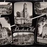 AK Schwäbisch Hall, Rathaus, Salzsiedertanz, Jugendherberge, ungelaufen